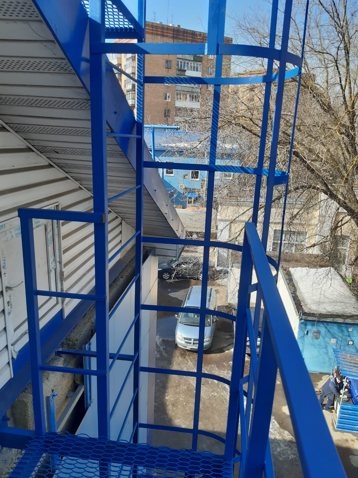 Пожарные лестницы П1-2 — фотоотчет Барри Калебаут П1-2